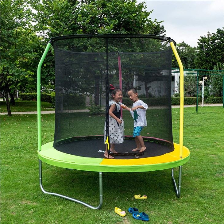8FT hagetrampolin med sikkerhetsnett