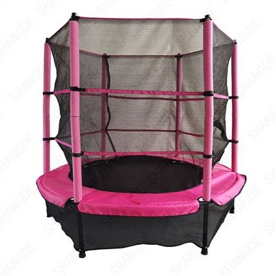 Trampolin for barn med nett
