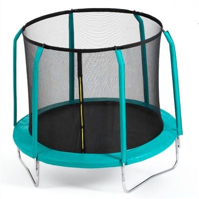 8FT trampoline med sikkerhetsnett